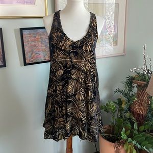 Free people velvet flowy dress